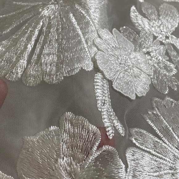 Lulu's White Floral Lace Square-Neck Mini Dress - Picture 2 of 4